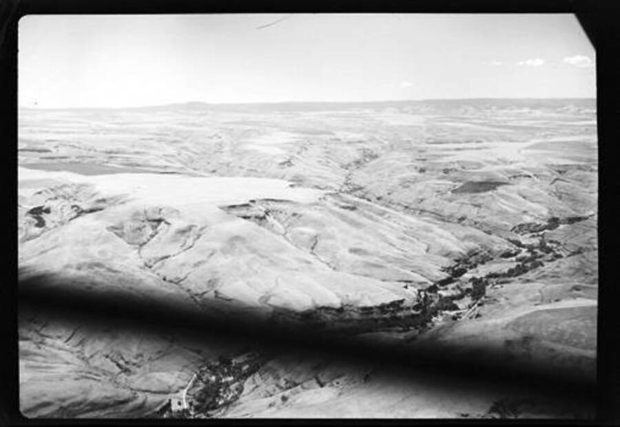 Aerial view of Asotin Creek; Camera settings: 1/125, F:8, G filter