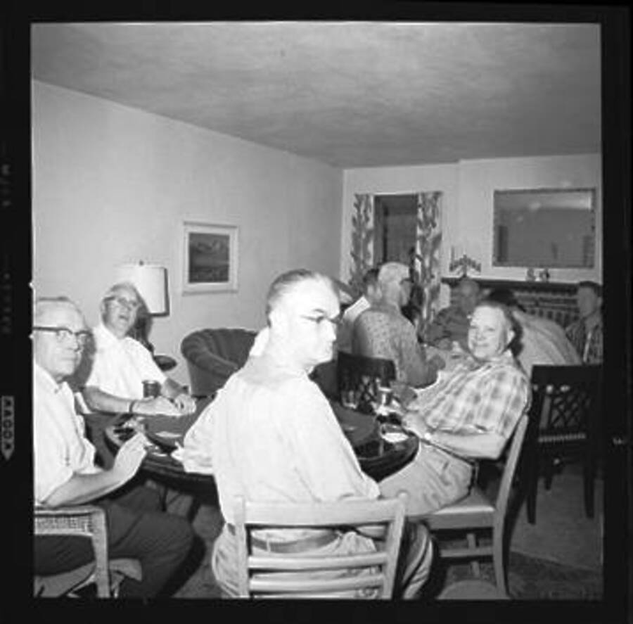 Unidentified people at a Poker Club party