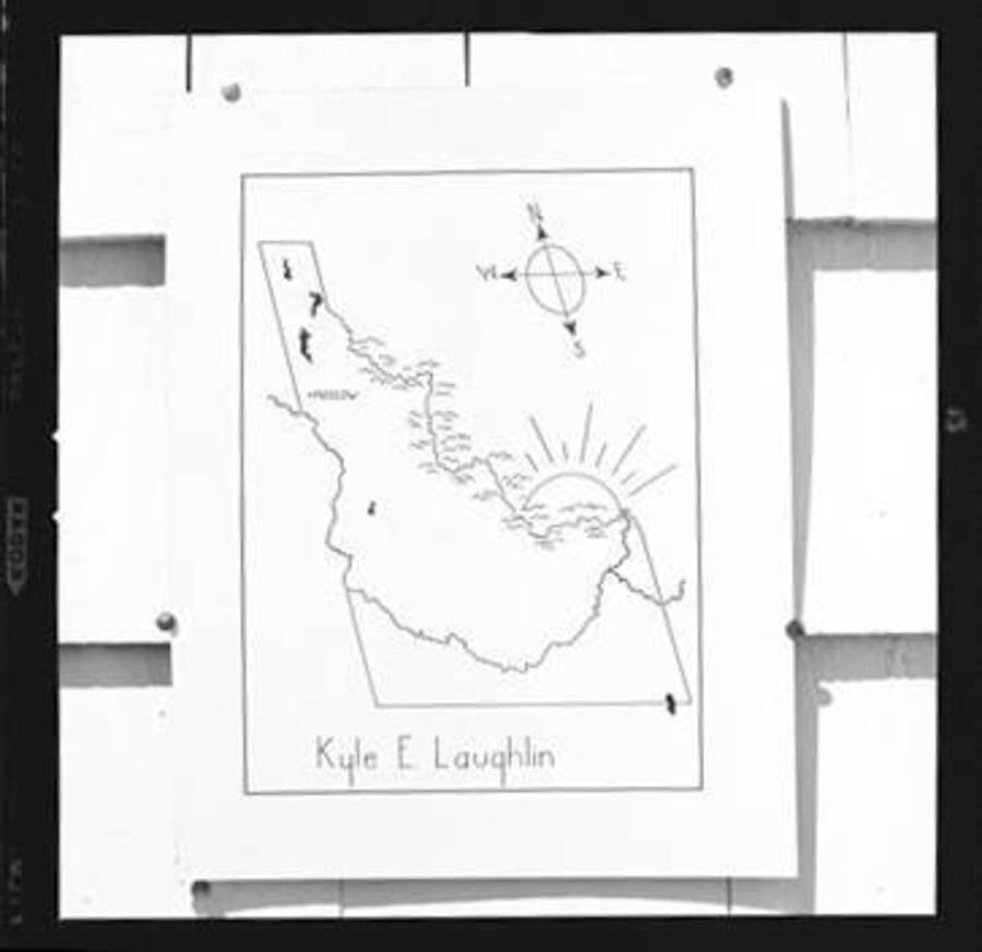 Copy prints  a drawing by Robert Hatch of Idaho for book plate