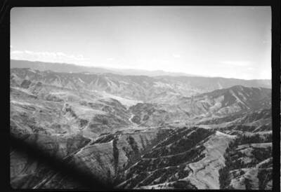 Aerial view of the Snake River with Pittsburg Landing in the distance.