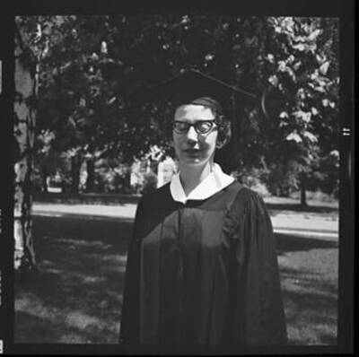 Kay Laughlin on her graduation from the University of Idaho.