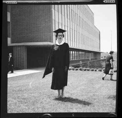 Kay Laughlin on her graduation from the University of Idaho.