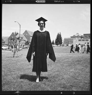 Kay Laughlin on her graduation from the University of Idaho.