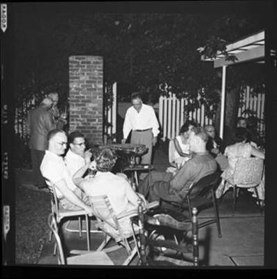 Unidentified people at a Poker Club party (Views of Helen and Henry Zimet, Marguerite Laughlin, Madeline Espe, Harold and Helene Lough, Mickey Andrews, and Kyle Laughlin)