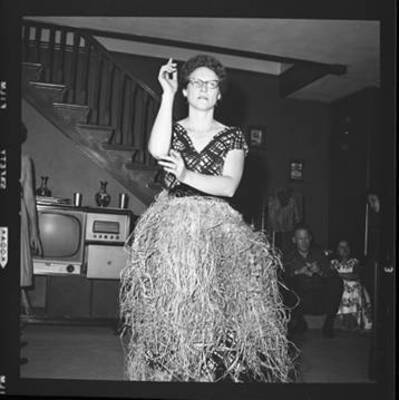 Unidentified people at a Poker Club party (Views of Helen and Henry Zimet, Marguerite Laughlin, Madeline Espe, Harold and Helene Lough, Mickey Andrews, and Kyle Laughlin)