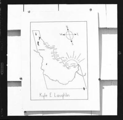 Copy prints  a drawing by Robert Hatch of Idaho for book plate