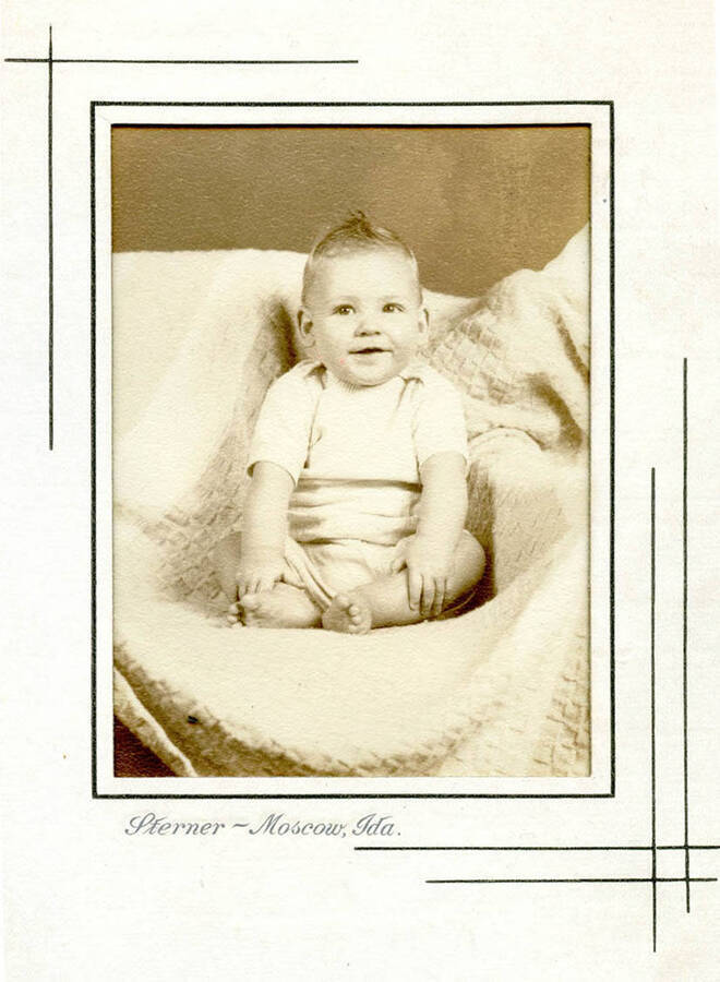 Billy Hopkins pictured as a baby.