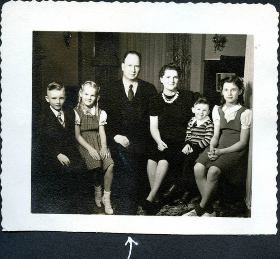 Family photo of Doctor Joseph Wilson. Doctor Wilson delivered Bill Hopkins.