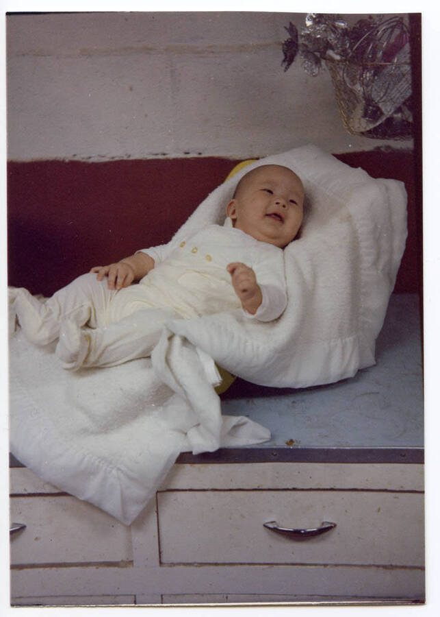 Portrait of Dustin Fleener as an infant.