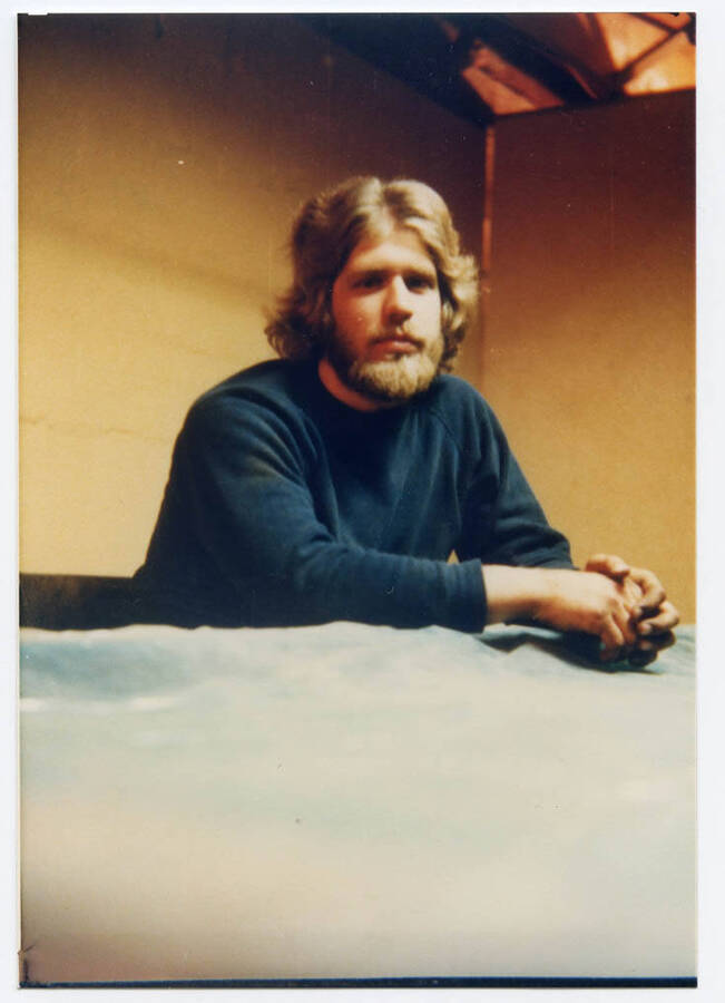 Tim Fleener pre-Willie Nelson's performance at the ASUI Kibbie Dome in 1977.