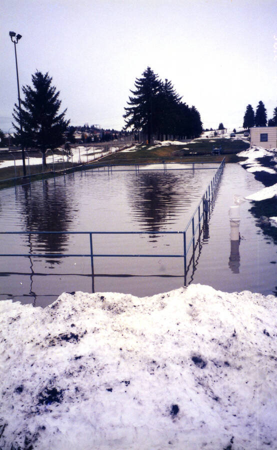 50 year flood February 7, 1996, from the Cl2 Contact Chamber