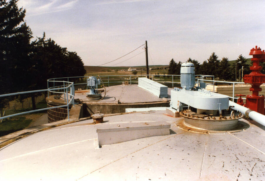 Top of Primary Digester facing west (old plant)