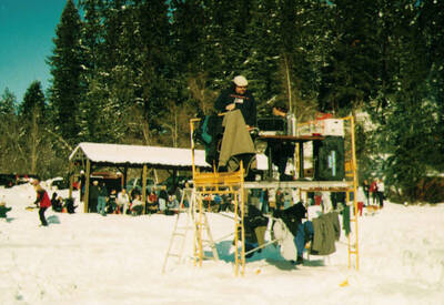 Lurker Bowl at Robinson Lake Park. Nick Nash was the announcer.