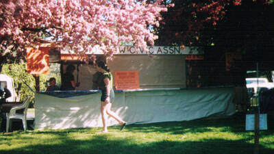 Moscow Civic Association booth at 2004 Ren Fair.