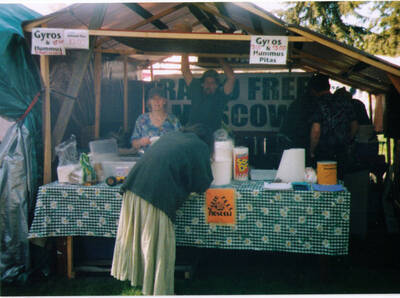 The Radio Free Moscow Booth at the Annual Renaissance Fair.