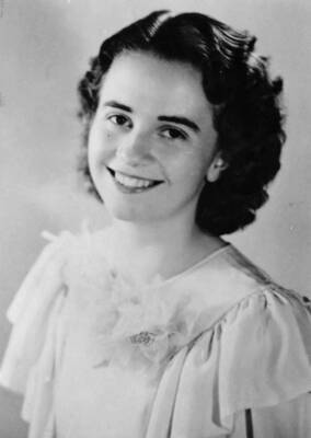 A portrait of Cleora Nirk Strong upon her graduation from high school.