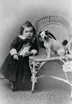 Durell Irving Nirk and his little dog "Toots"