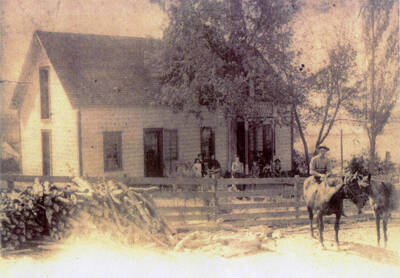 In 1884, Samuel and Elizabeth Tipton Lynd homesteaded Deep Creek Ranch. They originally came from Lawrence County, Ohio with their son Andrew Lynd and daughter-in-law Mary Matilda Lynd. Elizabeth's parents came out here with them, James and Mary Tipton. James and Mary Tipton are buried at Freeze, Idaho. Four years later in 1888 Samuel passed away. The deed for the 160 acre ranch was also legalized then. Their son andrew made it a prosperous ranch. Both couples are buried in Palouse with beautiful joint headstones next to each other.