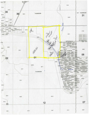 The deed to the parcel of land, containing just under 160 acres, that Andrew Lynd purchased in 1905. Andrew also owned and managed the ranch that his parents homesteaded in Potlatch. The parcel of land that Andrew purchased is where the football field currently resides in Potlatch, Idaho.