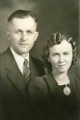 Christmas portrait for Emma and Ray from Thelma and Edward Bysegger