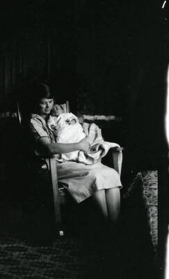 Ida with baby son Norman.