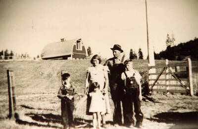 New barn on the Edd Soncarty farm, built in 1928. Now on the National Register of Historic Places.