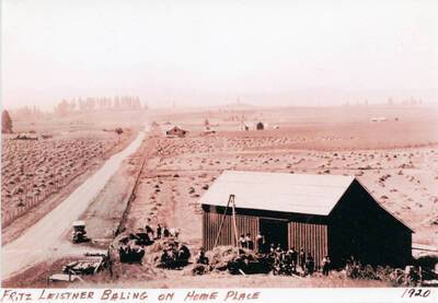 Fritz Leistner Baling on Home Place