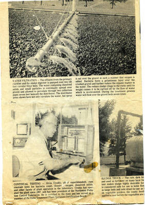 Full page newspaper article from the Idahonian, April 22, 1970, "Water Treatment Plant Serves Moscow". Part 3