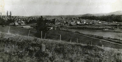 A panoramic image of Potlatch, Idaho