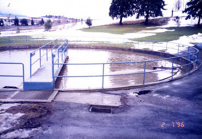 50 year flood February 7, 1996, from the Cl2 Contact Chamber