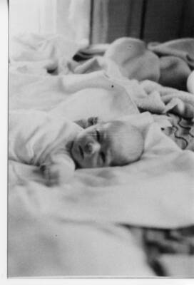 Craig Fleener laying on a blanket in Worley, Idaho.