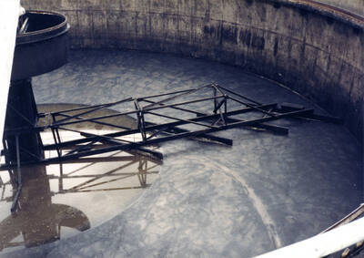 Drained Old Plant Primary Clarifier