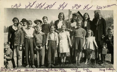 Students of Rock Creek School, names on photo