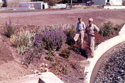 Two unknown city employees at Trickle Filters