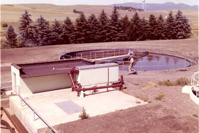 Primary Clarifier (pre 1973) before shop was built