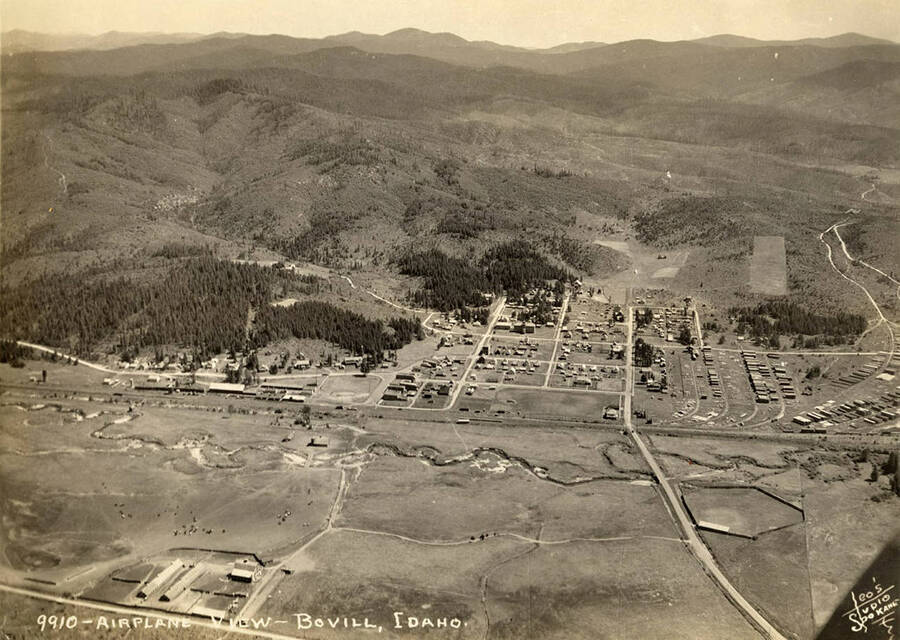Aerial view of Bovill.