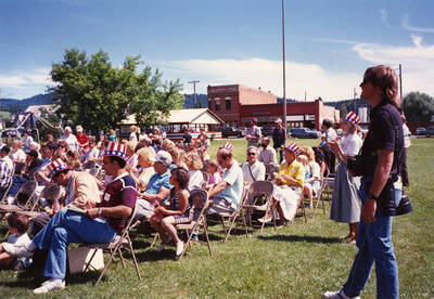 Bovill residents attend the Statehood Day celebration.