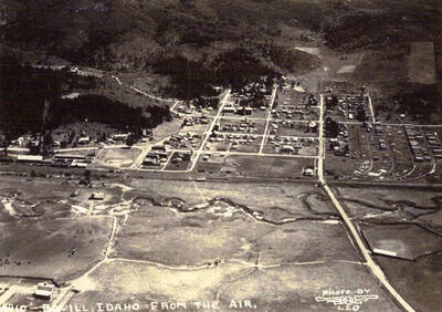 Aerial view of Bovill.