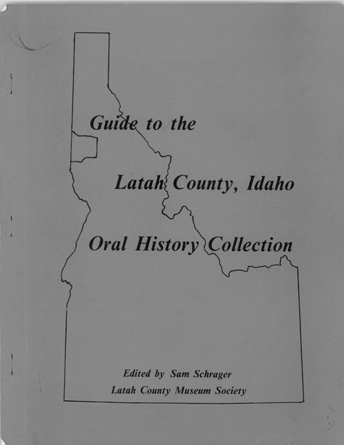 book cover showing Latah county on Idaho map