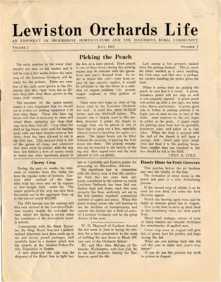 Vol. 2 no. 07, Printed in Lewiston, ID