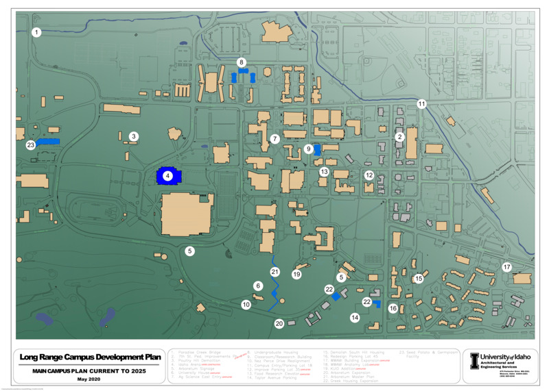 Long Range Campus Development Plan for main campus May 2020 to 2025