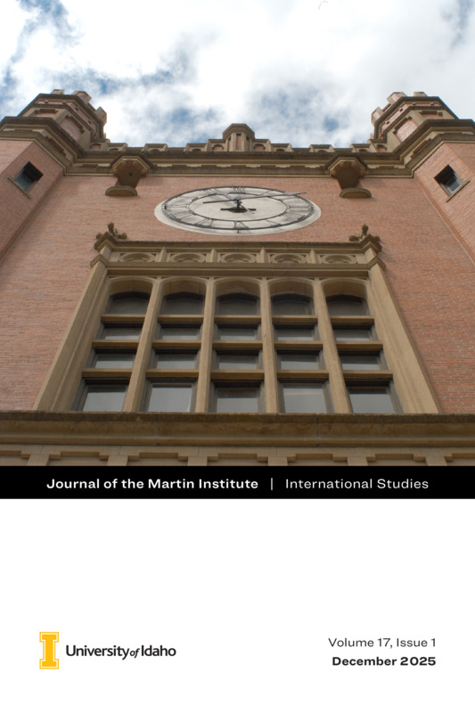 Issue of the Journal of the Martin Insitute. Articles include: Sustainability of Coffee Production in Latin American Countries in the Coffee Belt (Olivia Howell, Martin Scholar); Spain's Management of Its Secessionist Movements: Catalonia and the Basque Country (Bailey Davis); Resolutions to Coastal Land Reclamation: Ishaya Bay (Liliya Admire); Sand-Bagging the 'Sand Mafias': Solutions for Effective and Safe Reporting on Illegal Sand Mining in India (Maggie Hunter); Safeguarding Submaring Cables in East Asia (Maurilio Ramirez); Ensuring the Conservation of Freshwater Biodiversity in the Balkans (Natalya Cork); Incentives to Reduce Plastic Waste in the United States (Belen Garcia Arias); Mitigating Microloan Debt in Cambodia (Brenna Rostron); Strengthening U.S. Pharmacovigilance Framework: Addressing Adverse Drug Reactions and Antimicrobial Resistance (Niamh Berry, Martin Scholar); Lewis Award for Excellence in Position Paper Writing (Kaiden Kerr and John Sullivan