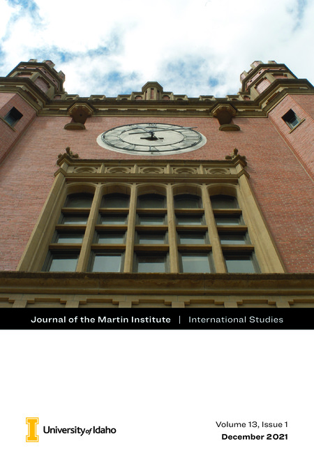 Issue of the Journal of the Martin Institute. Articles include: Weathering Malaria in Africa: Controlling the Effects of Extreme Weather Events (Emma Carscallen); Eradicating Illegal Adoptions in China and South Korea (Kailyn Eagy); Europe’s Role in Protecting the Egyptian Vulture (Nick Schofield); Strategies for the EU’s Geographical Indications in the Face of Climate Change (Sidney Angstman); Reducing Conflict Between Local Communities and Mining Companies in South America’s Andean Countries (Nicole Handlen); Mitigating the Impacts of Overtourism in Populous Western European Cities (Olive Swan); Regional Cooperation for Agricultural Development in West Africa (Karsten Schumaker); Interview with former U.S. Ambassador Robert Jackson (Molly Feeley and Natalie Mesplay)