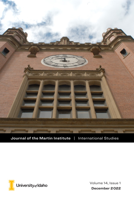 Issue of the Journal of the Martin Institute. Articles include: The Baltic Security Dilemma in the Post-Soviet Era (Willem Hermann-Wedemeyer); Facilitating Cooperation Between North and South Korea (Megan Kent); Managing Orbital Debris in Low Earth Orbit (Dana Kenow); Fostering Constructive and Cooperative Partnerships Between European Based NGOs and Their Beneficiaries in Less Developed Countries (Briana Navarro); Big Tech: Bridging the Governance Gap (Natalie Mesplay); Augmenting the Telecommunications Sector in Djibouti (Luisa Meyer, Martin Scholar); Reducing Teen Suicide Rates in European Union States (Ryan Palmer, Martin Scholar); 2022 Lewis Award for Outstanding Position Paper Writing