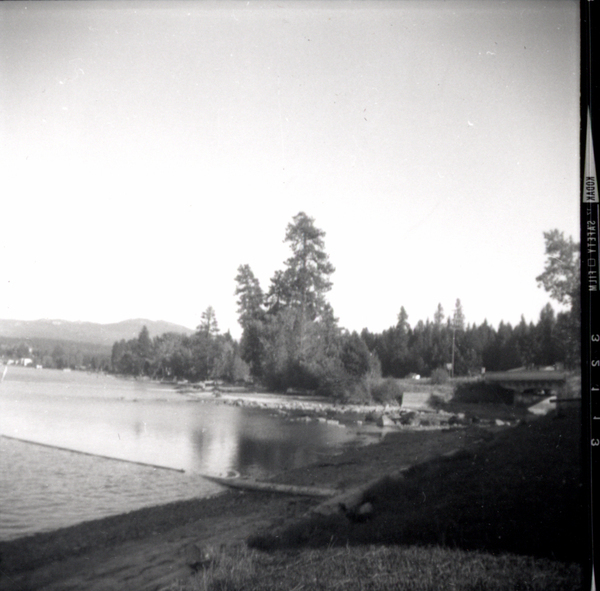 Payette Lake with a view of the beach and shoreline