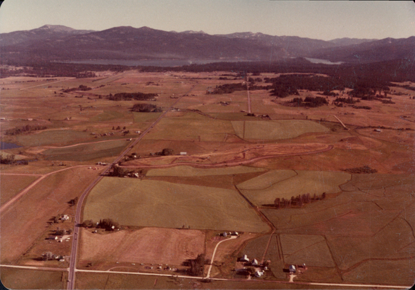 Original colored aerial photograph of Long Valley and Highway 55