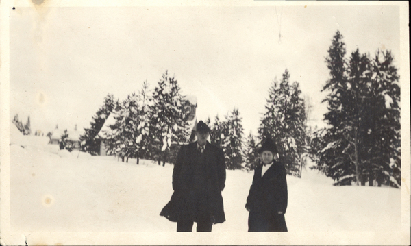 George McCall and wife in the winter