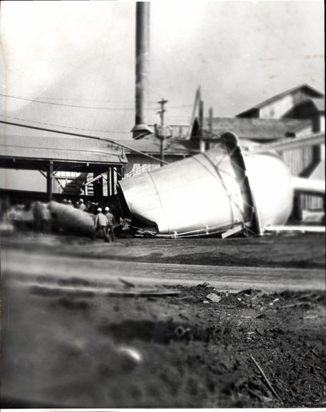 Fallen water tower