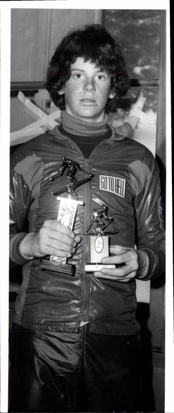 Matt Cresswell with two trophies. Image contains the text: "GOT TO HELL  2nd"