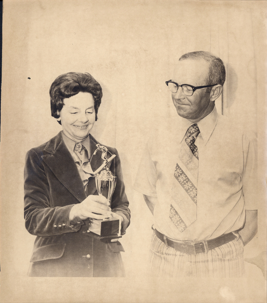 Patty Boydstun with trophy